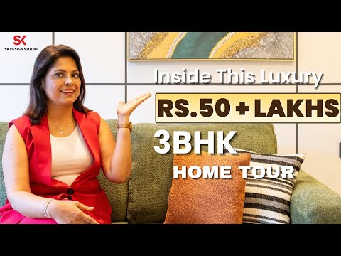 3BHK Luxury Apartment in Powai | Hidden Door & Onyx Highlights (Part 1) #skdesignstudio