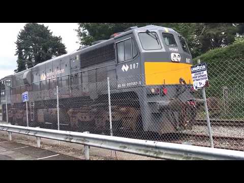 Irish Rail 071 loco 087 stands in Drogheda Freight Branch (4/6/17)