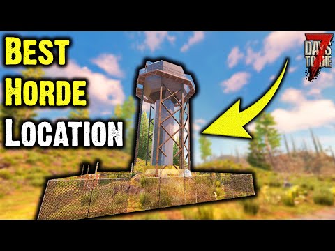 7 Days To Die - Best Horde Night Location Navezgane Alpha 19.2 1092 East 371 North