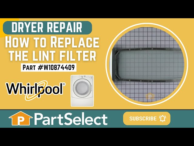 Lint Filter W10874409 Official Whirlpool Part Fast Shipping