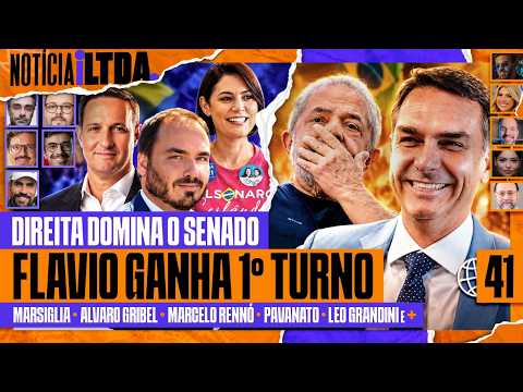 DIREITA DOMINA O SENADO + FLÁVIO GANHA 1ª TURNO + APOIO DE TEMER – Notícia iLtda. #041