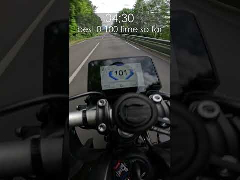 2025 Yamaha MT-07 | A2 / 35 kW | 0-100 & 0-150 acceleration