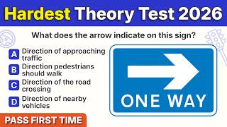 Hardest Theory Test 2026 UK | Ultimate DVSA Styled Most Asked Question