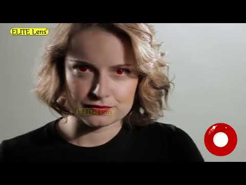 Красные линзы с диоптриями Ред крейзи эффект для зрения, светлых и тёмных глаз на Хеллоуин и косплей - фото 2 - id-p1056901200