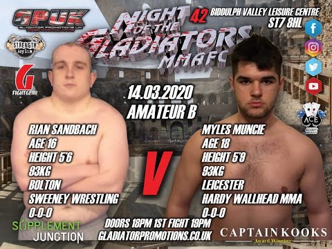 GPUK Night of the Gladiators 42 - Rian Sandbach vs Myles Muncie