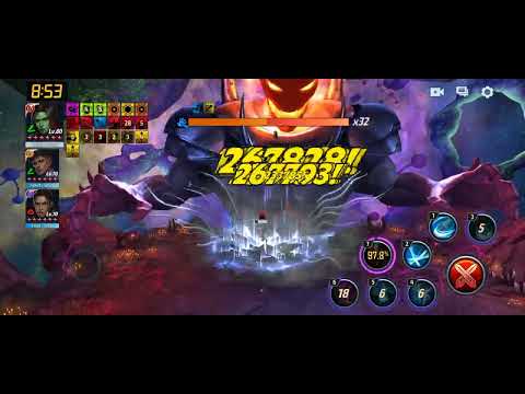 Marvel Future Fight - T4 Gamora - Dormammu GBR solo - Ctp of Rage - 137 seconds