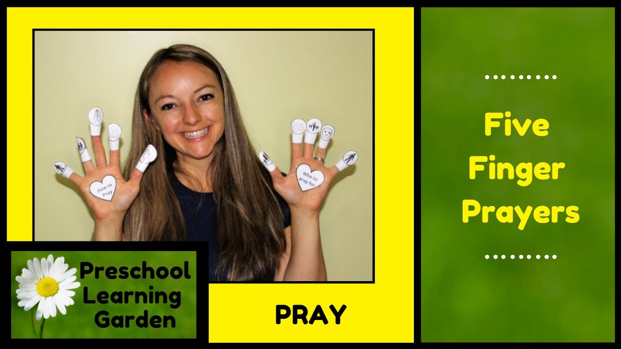 5 Finger Prayers and FREE prayer activity printables