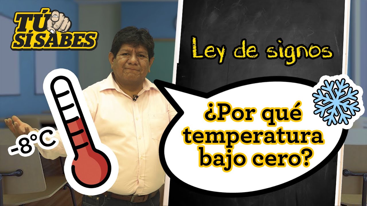 Ley de signos: Te contamos sobre la temperaturas bajo cero | #TúSíSabes | El Comercio | VidoesEC