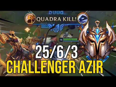 CHALLENGER AZIR OTP BODIES HIS WAY TO 25 KILLS | 5 MAN ULT
