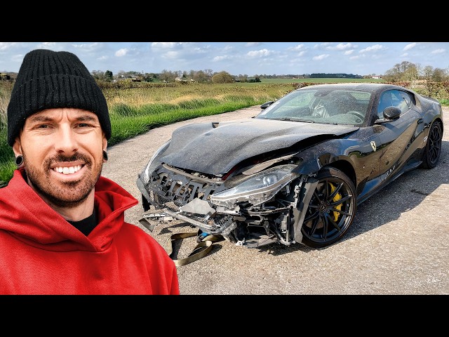 I Bought A Wrecked Ferrari 812 & Attempted To Rebuild It In 24 Hours – Mat Armstrong