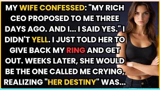 MY WIFE CONFESSED, "MY MILLIONAIRE CEO PROPOSED TO ME.. AND I SAID YES" I DIDN'T ARGUE. I JUST TOOK