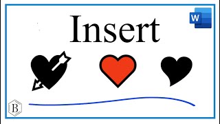How to Insert a Heart Symbol/Shape in Microsoft Word