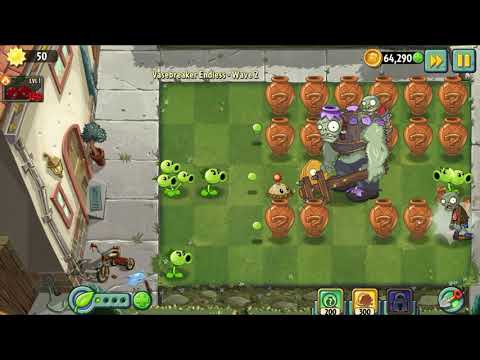 PVZ2 | HOW TO FINISH VASEBREAKER ENDLESS WAVE 2 | PLANTS VS ZOMBIES 2