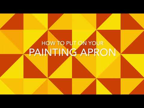 How to put on your painting apron
