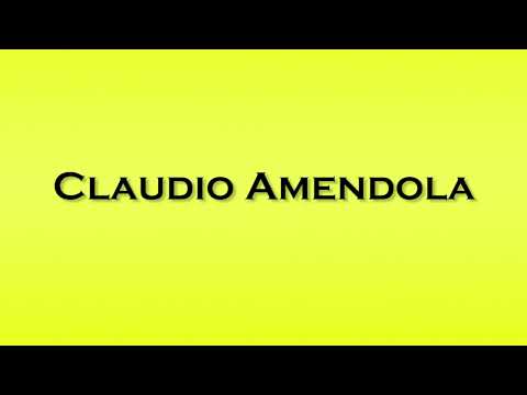 Pronunciation of Claudio Amendola
