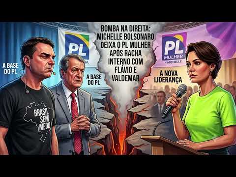 🎯BOMBA NA DIREITA: MICHELLE BOLSONARO DEIXA O PL MULHER APÓS RACHA INTERNO COM FLÁVIO E VALDEMAR