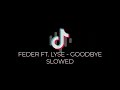 Feder Ft Lyse Goodbye Slowed TikTok Song
