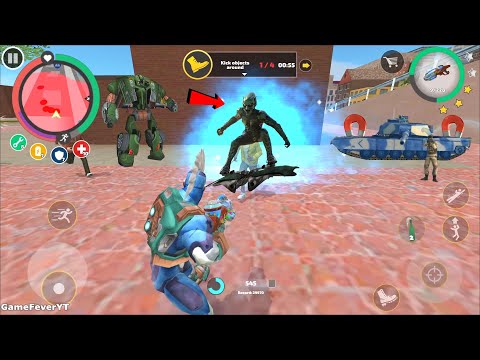 Rope Hero: Vice Town (Rope Hero Fight Green Robot Goblin) Freez Full Vice Town - Android Gameplay HD