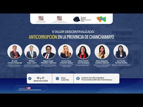 II TALLER DESCENTRALIZADO ANTICORRUPCIÓN EN LA PROVINCIA DE CHANCHAMAYO