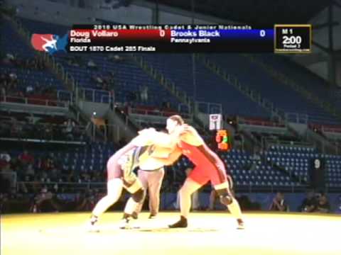 Cadet Freestyle Finals 285 pounds - Brooks Black vs. Doug Vollaro