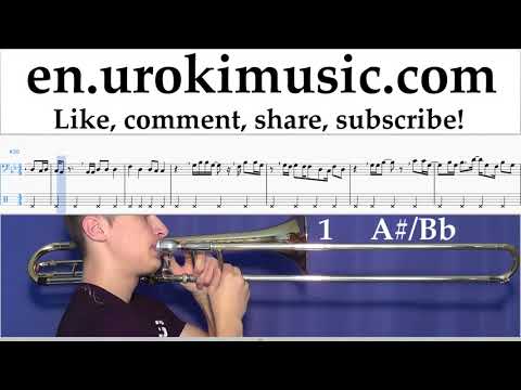 How to Play Trombone Major Lazer & DJ Snake - Lean On Tabs Part#2 um-i352