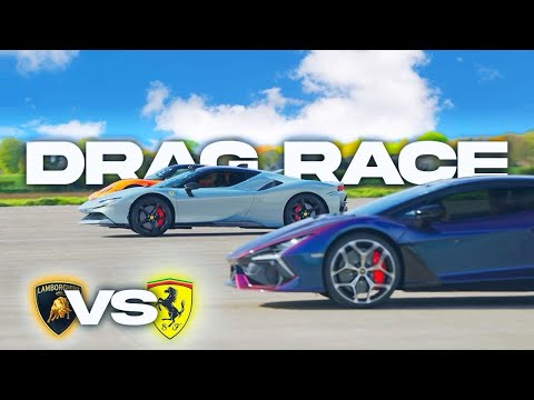 Lamborghini Revuelto vs Ferrari Sf90 - Mat Watson Drag Races My Cars