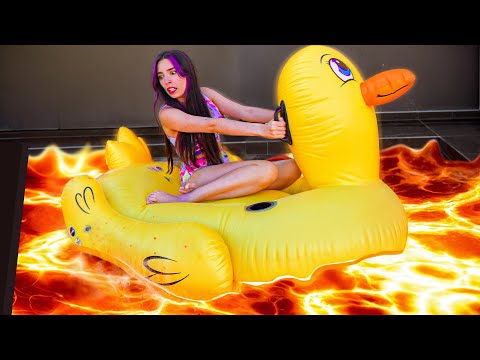 THE POOL IS LAVA!! ARE WE BURNED? 🔥