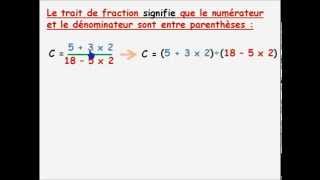 Math 5ème 4ème (Partie 1) : Calculer des expressions contenant des écritures fractionnaires