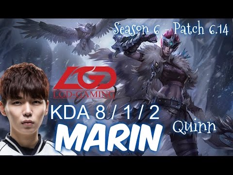 LGD MaRin QUINN vs GNAR Top  - Patch 6.14 KR Ranked | League of Legends
