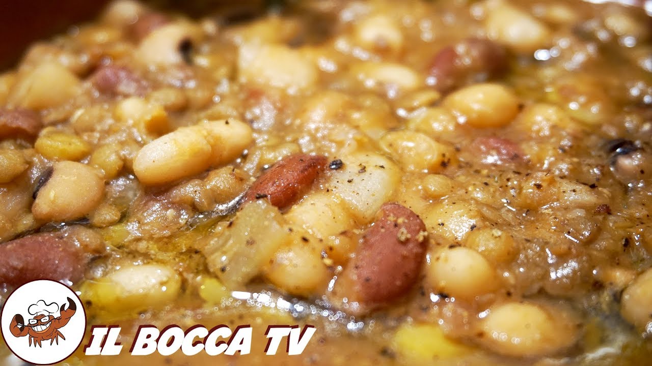 517 - Zuppa di legumi...sento già i suoi profumi! (primo piatto/minestra tipica genuina e facile)