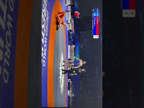 کشتی فرنگی یک چهارم نیم نهایی علی ارسلان بازیکن تیم صربستان 72kg