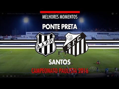 Melhores Momentos - Ponte Preta 0 x 2 Santos - Paulistão - 03/02/2016