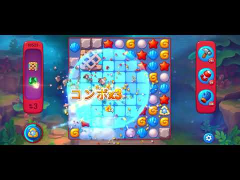 Fishdom Hard level 10522 no boosters フィッシュダム ハード