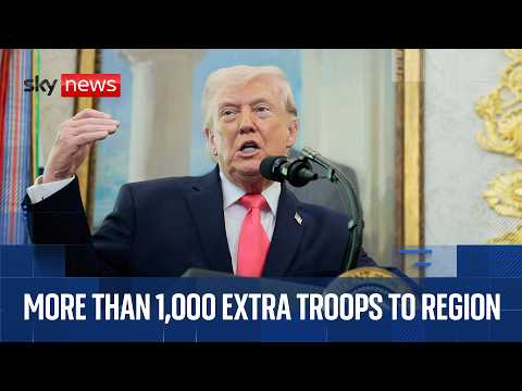 President Trump approves sending more than 1,000 extra troops to the Middle East