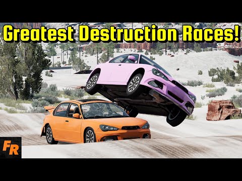 The Greatest Destruction Races! - BeamNG Drive