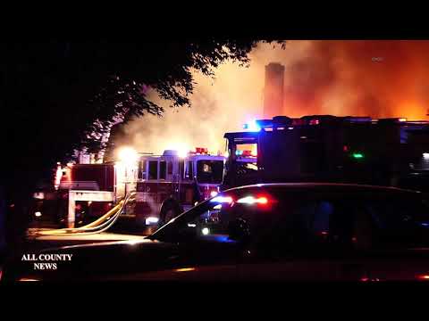 LINDEN - Fully involved House Fire in Linden at 105 Center Street.
