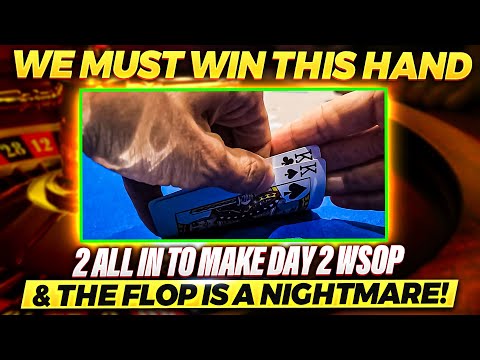 WSOP $1700 event deep run Pocket Kings vs 2 others all in!