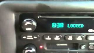 Unlocking GM radio