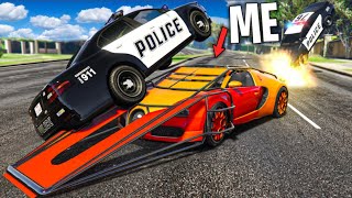 Trolling Cops with Bugatti Flip Car.. GTA 5 RP