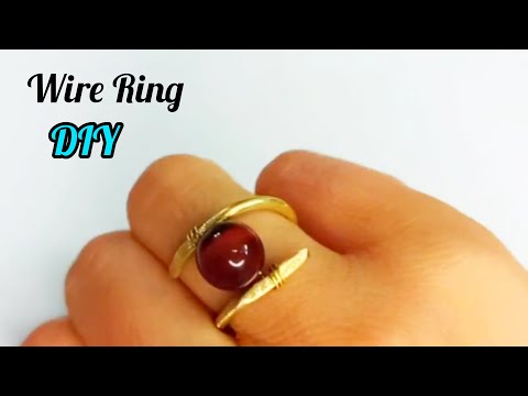 How to Make Wire Rings | Easy Ring | DIY Ring | Wire Wrap Ring Tutorial | DIY Jewelry