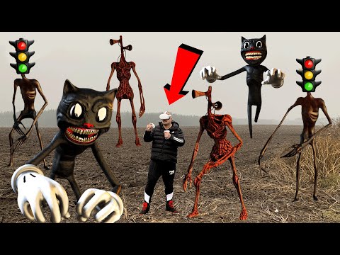 Team Siren Head VS Team Traffic Light Head VS Team Cartoon Cat