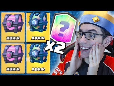 NÃO ACREDITO! ABRI OS MELHORES BAÚS DO CLASH ROYALE E GANHEI LENDÁRIAS!