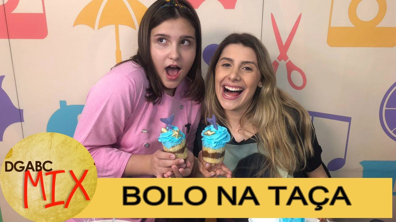 Mini-chef Sophia Correia ensina bolo na taça de sereia