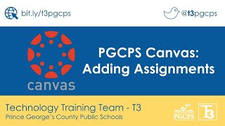 PGCPS Canvas: Adding Assignment