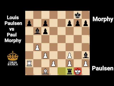 Louis Paulsen Vs Paul Morphy | Exchange Sacrifice Morphy Style