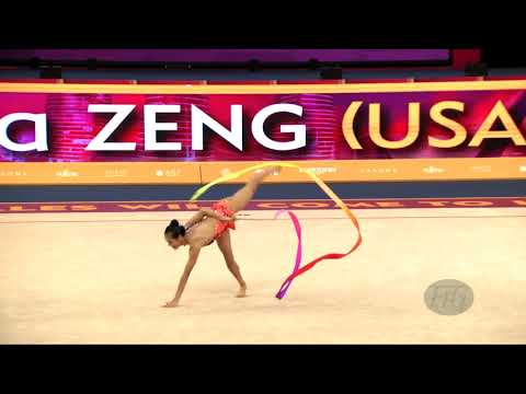 ZENG Laura (USA) - 2019 Rhythmic Worlds, Baku (AZE) - Qualifications Ribbon