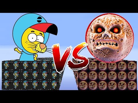 KRAL ŞAKİR ADASI VS KORKUNÇ AY ADASI ŞANS BLOKLARI! 😱 - Minecraft