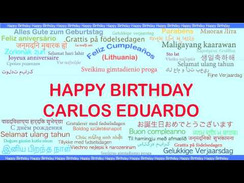 CarlosEduardo   Languages Idiomas - Happy Birthday