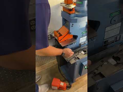 Scotchman 50 Ton Ironworker Notcher & Punch Station Training/Safety
