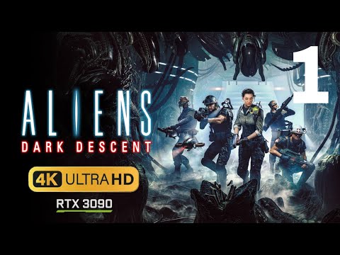 Aliens Dark Descent @4k gameplay walkthrough Part 1